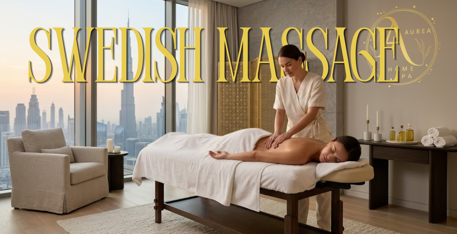 Swedish massage at home in dubai - Aurea Spa