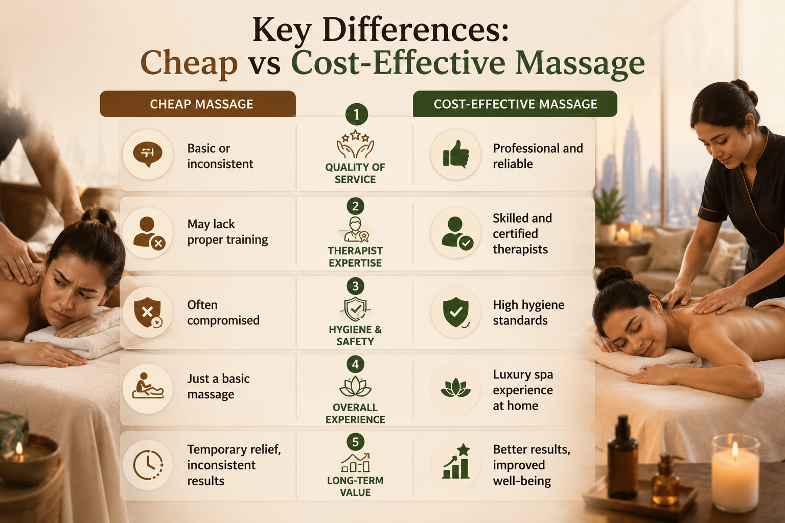 cheap vs cost effective massage 